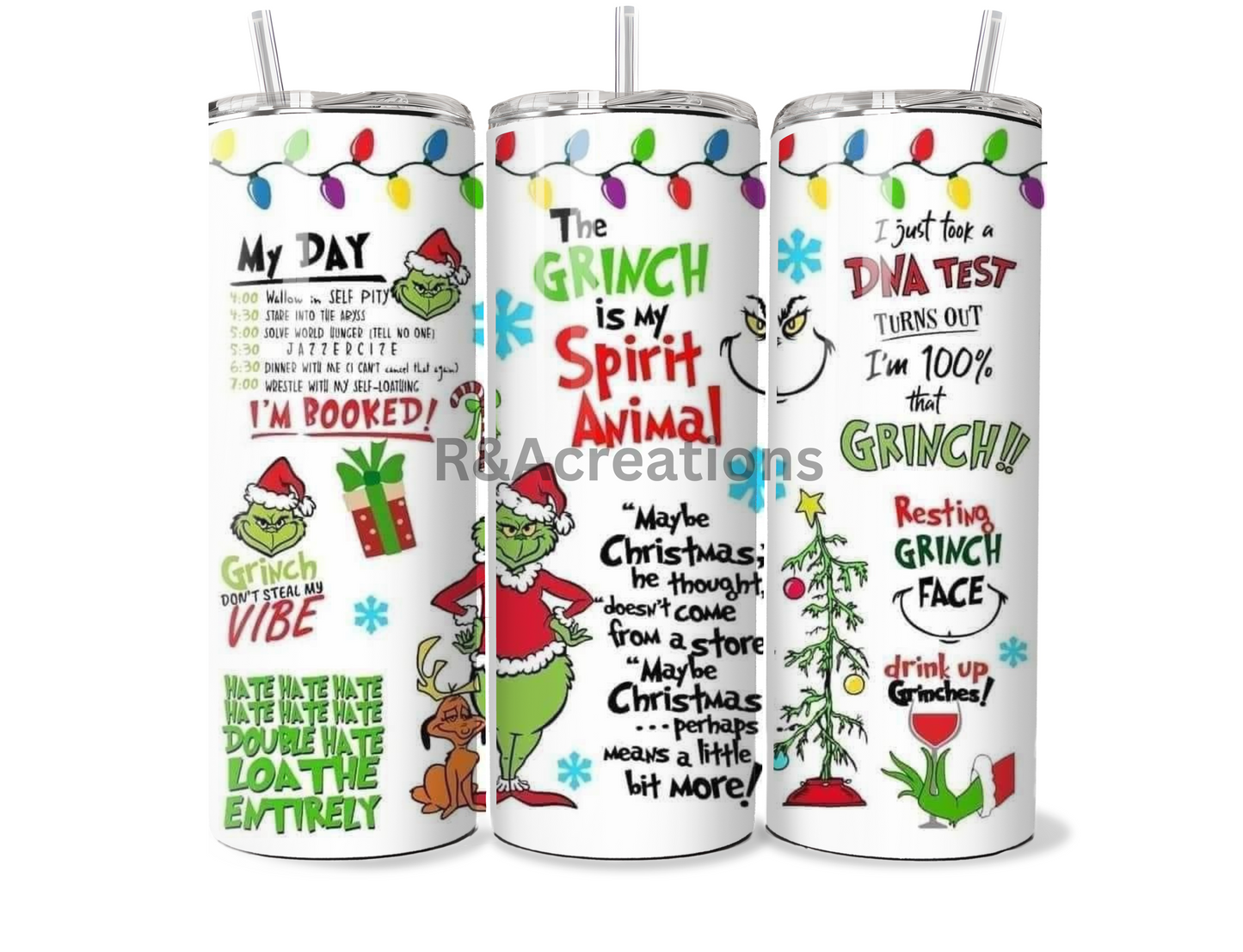 Grinch tumbler 3